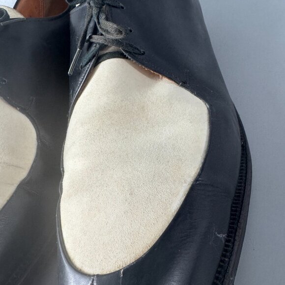 INTAGE FLORSHEIM TWO TONE SHOES BLACK + WHITE SUEDE VAMP US 10C main image 9